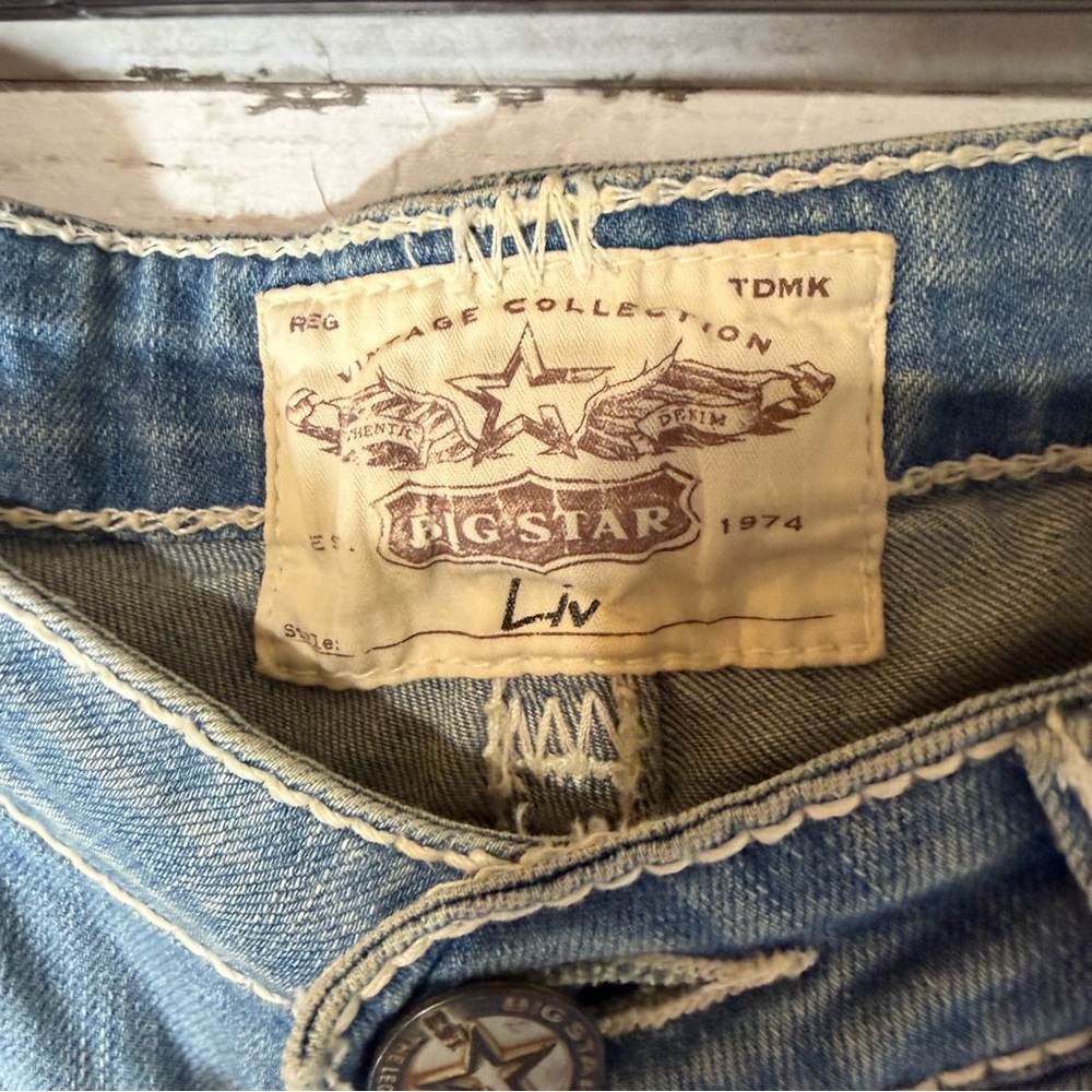Big Star Vintage Collection Liv Skinny Jeans Size 32 Light Wash - Picture 3 of 6